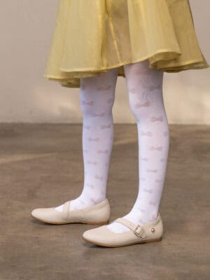 גרביון ילדות אלמירה מדוגם - דגם פפיונים